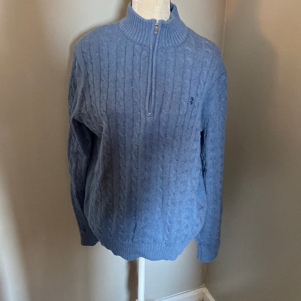 Mens NWT Izod half-zip sweater